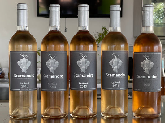 Le Scamandre Rosé, un vin de gastronomie