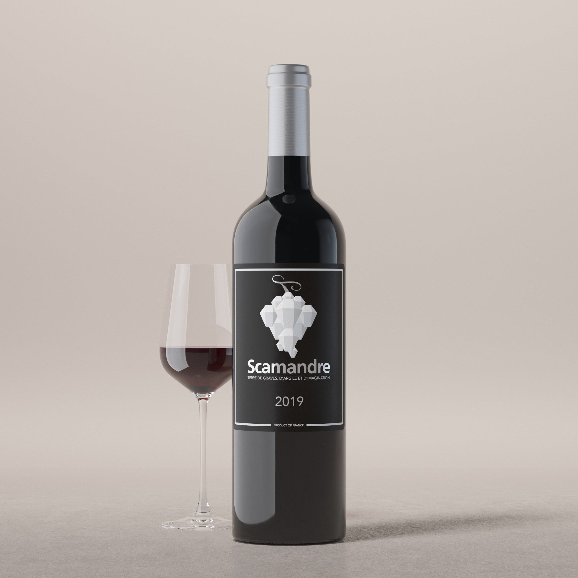 Scamandre Rouge 2019, premier Vin de France du domaine